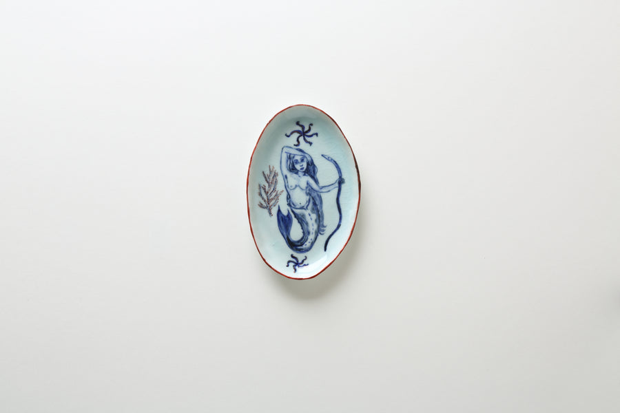 Ariel Clute Oval Mermaid plate