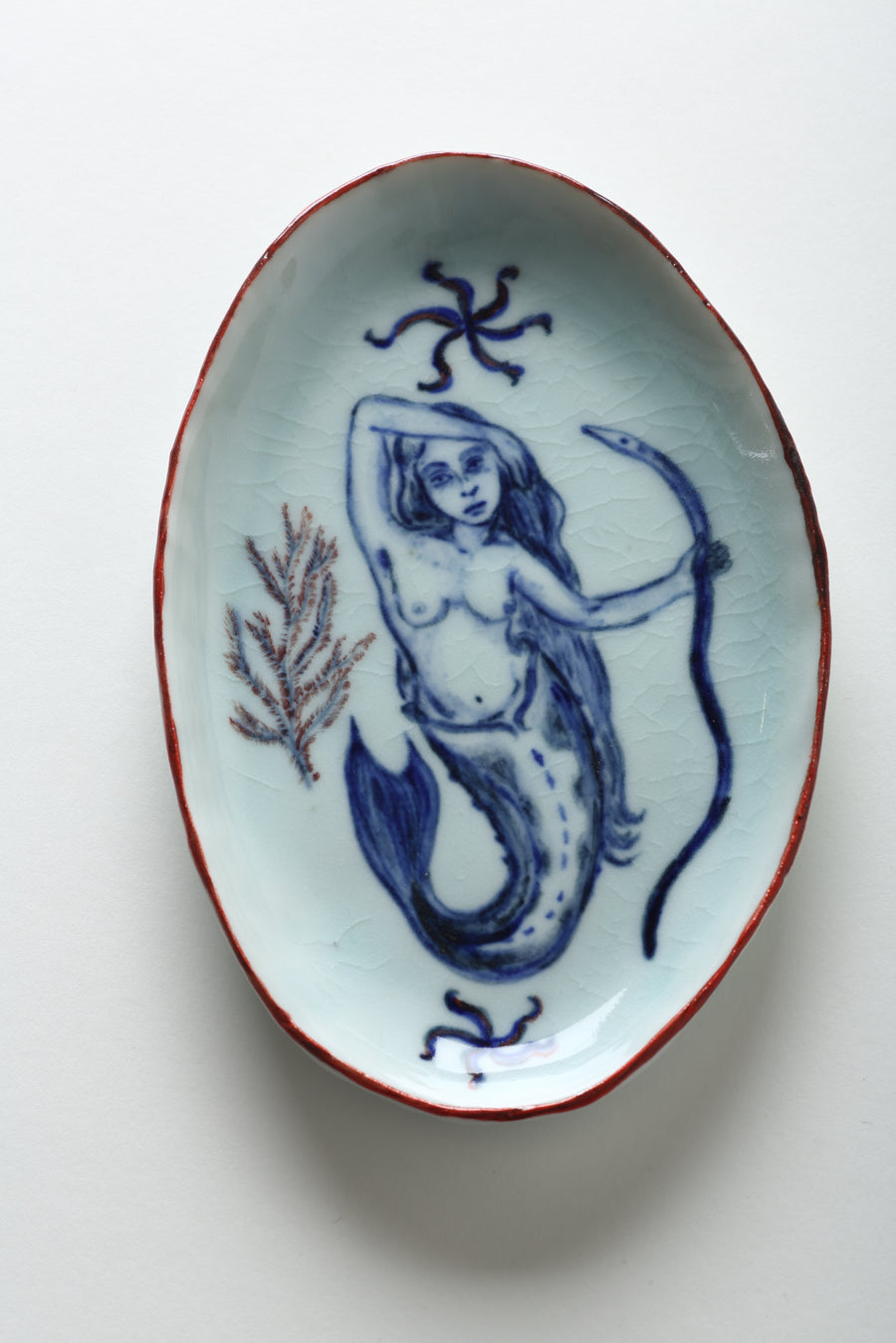 Ariel Clute Oval Mermaid plate