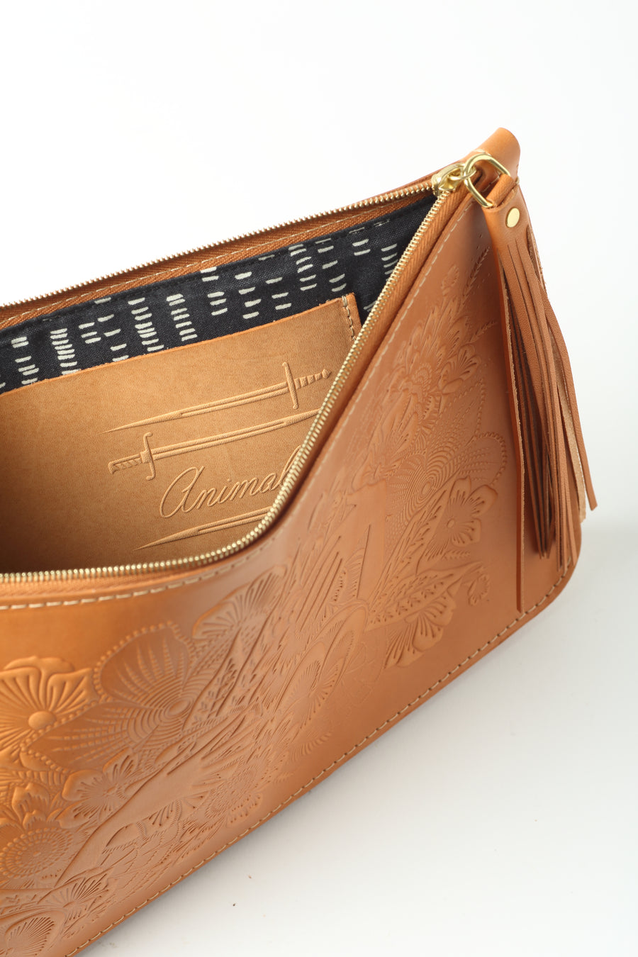 Animal Handmade Kingdom of Shades Clutch inside