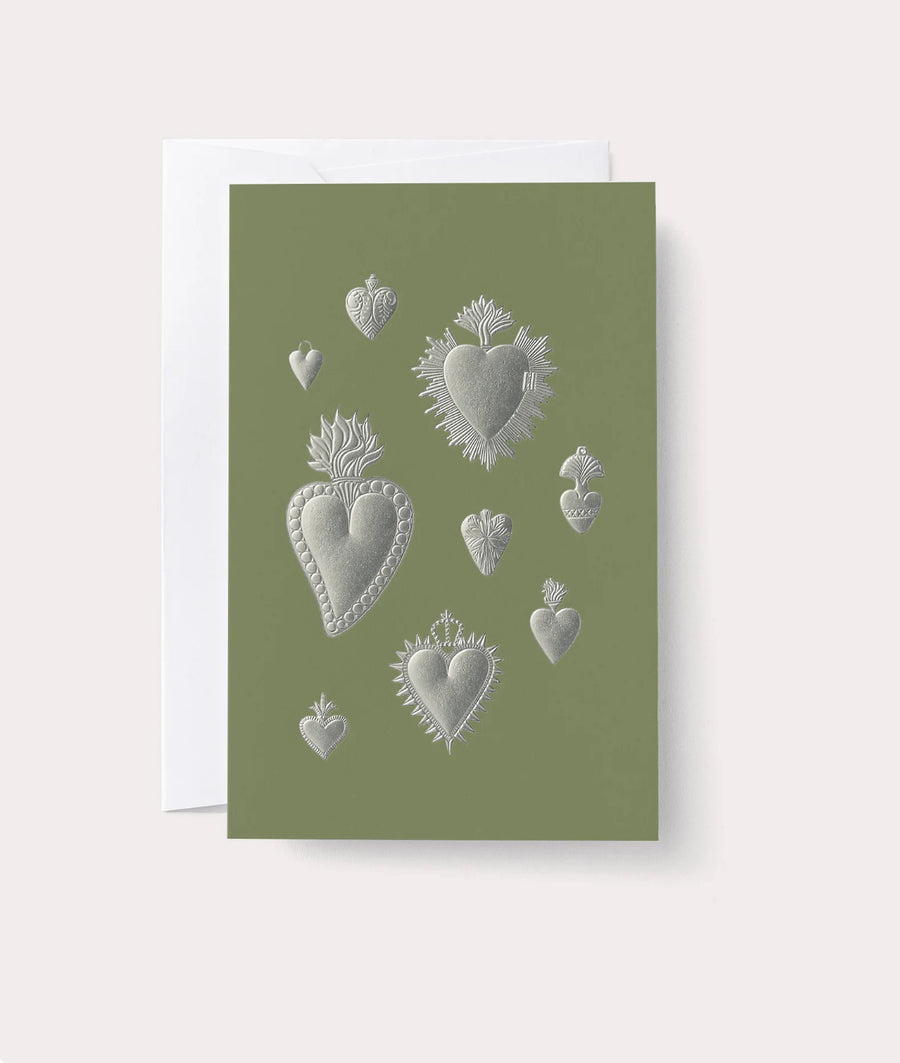 Heart Milagros Note Card