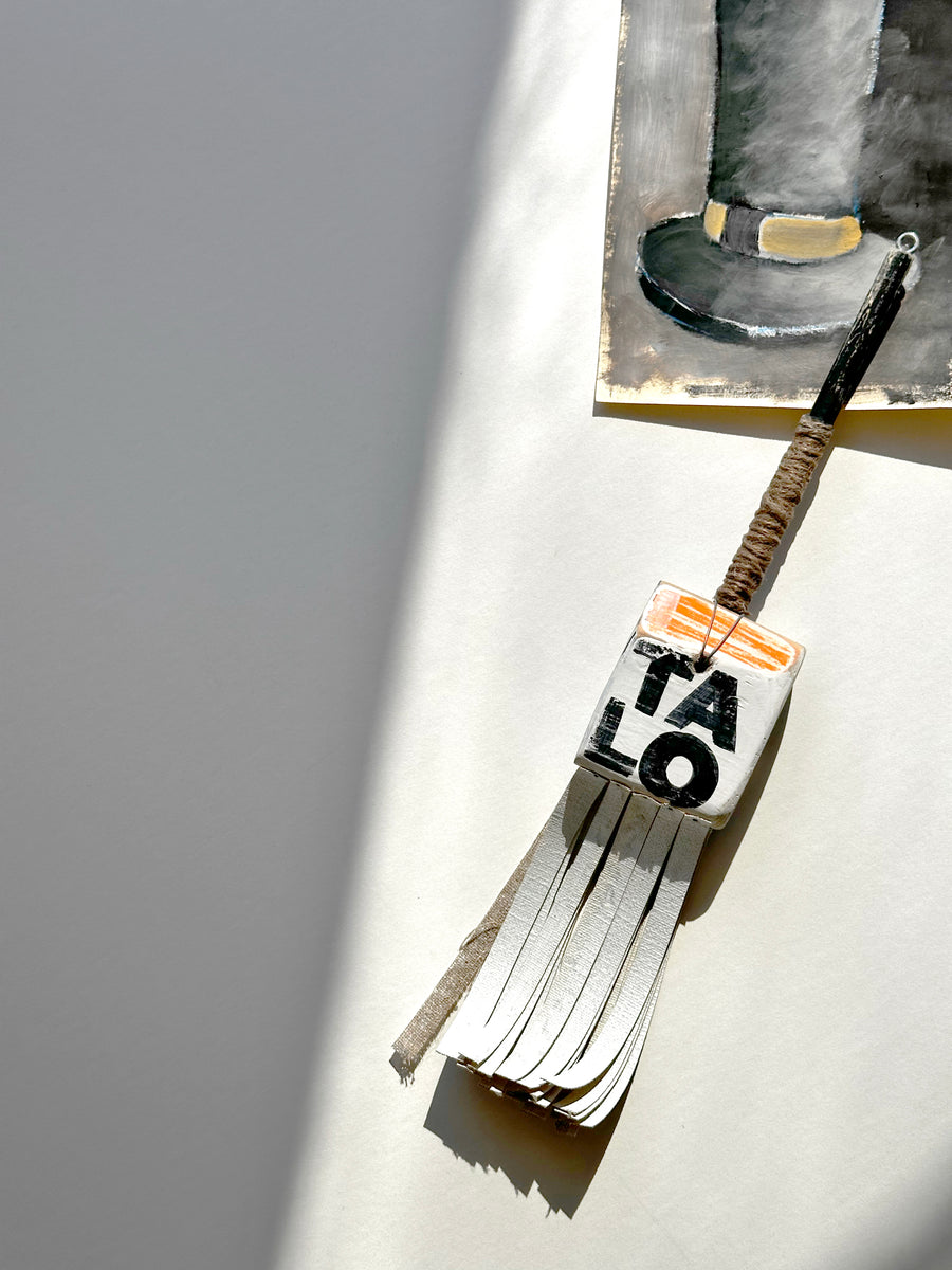 David Benzler TA LO Broom with part of hat painting