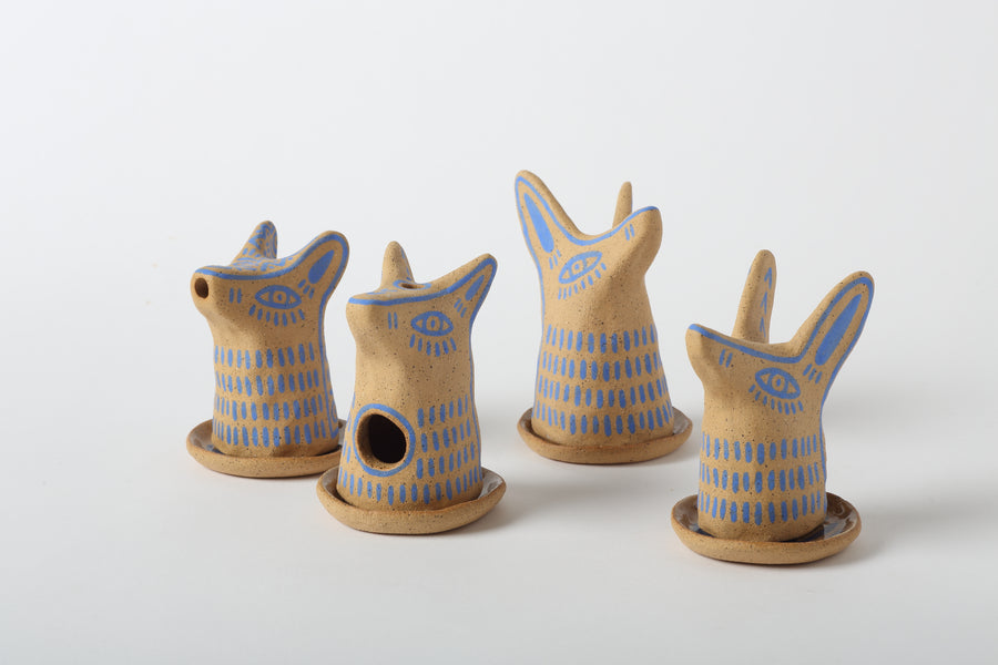 Fauna Incense Burners Blue group