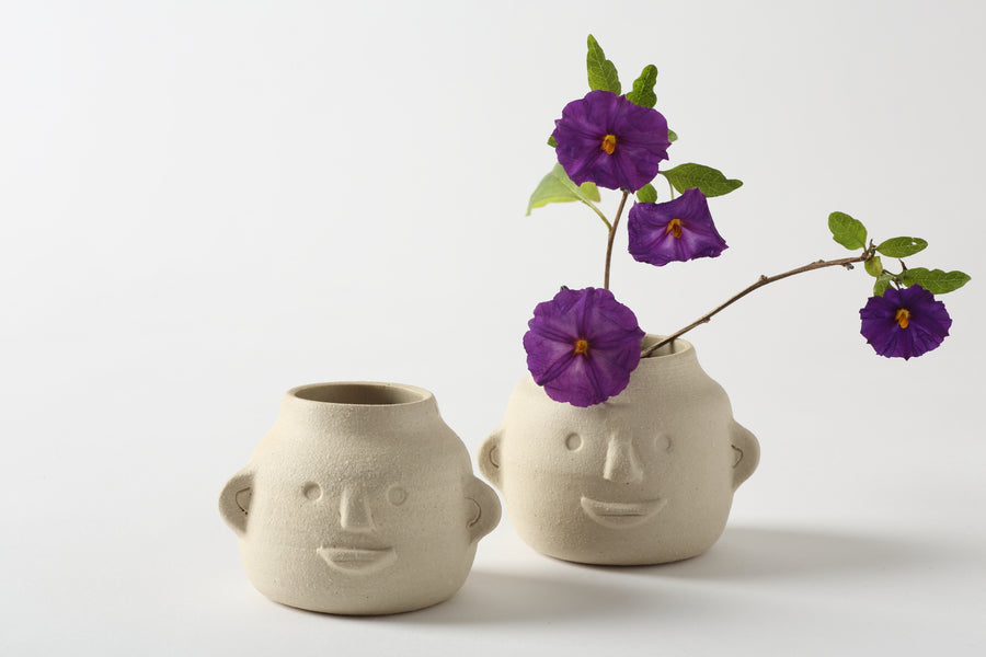 Hey Moon Tiny Face Vase