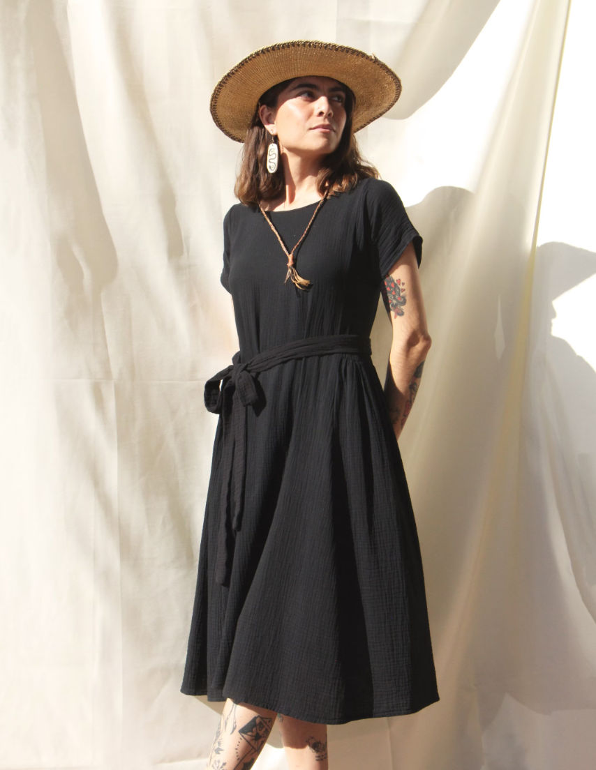 Isa Guadalupe Rosalina Dress Black