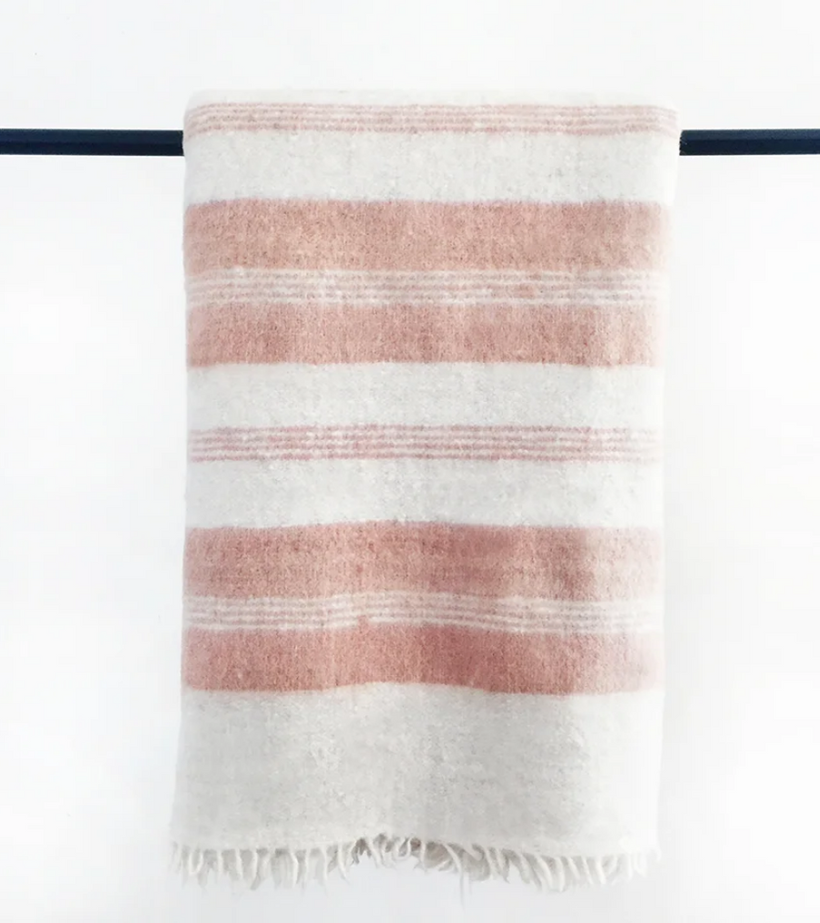 Blush wool blanket