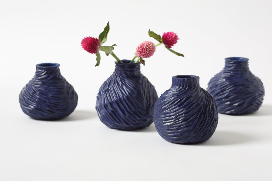 Amanda Kanter blue bud vases