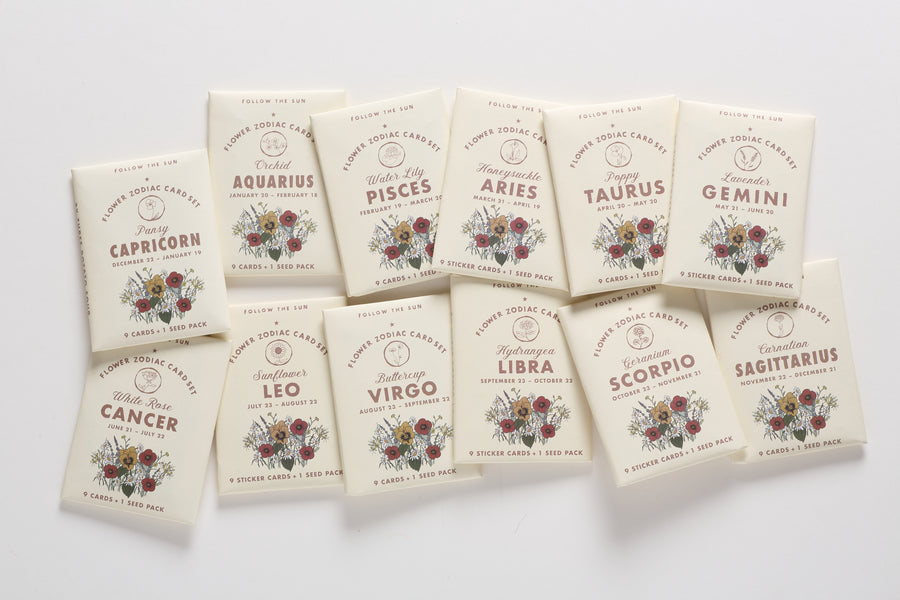 Astrology Flower Card Packs