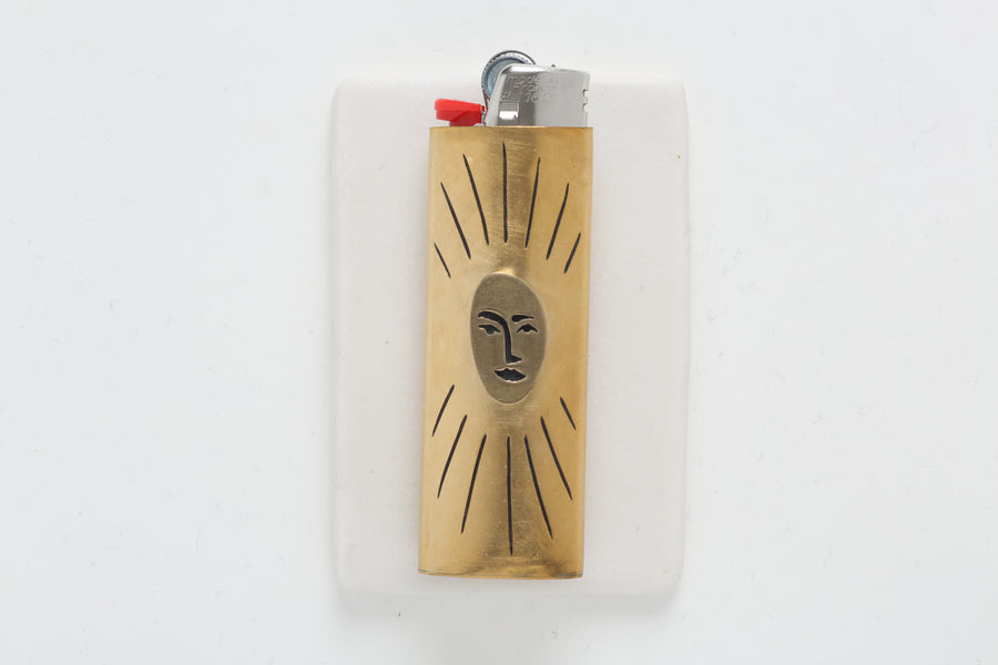 Brass Lighter Case face