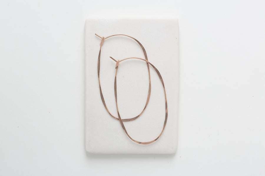 Fail Oval Hoop Earring rose gold