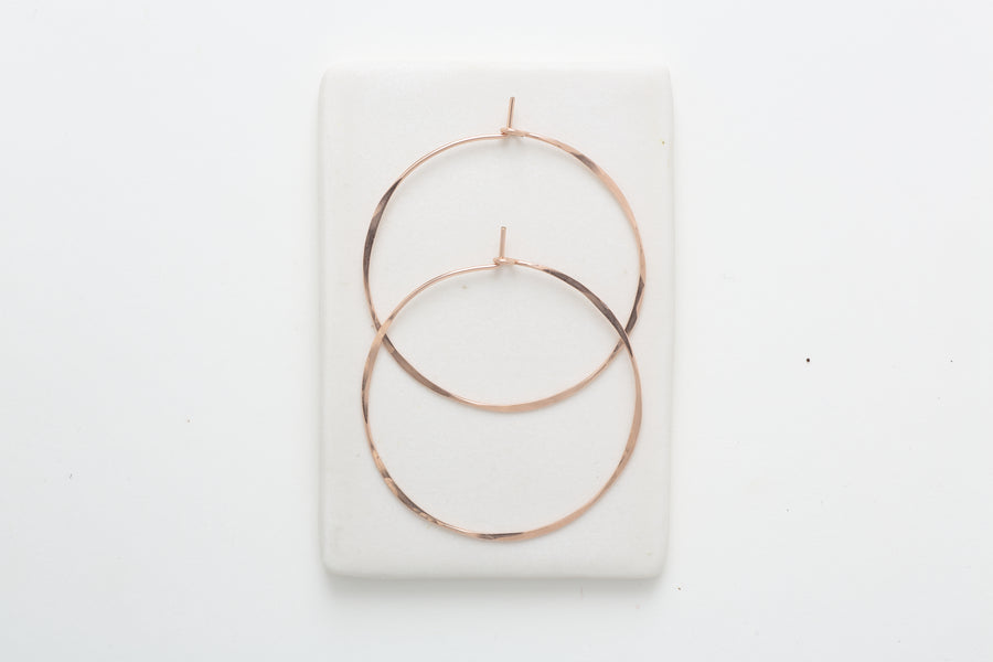 Fail Round Hoop Earring rose gold