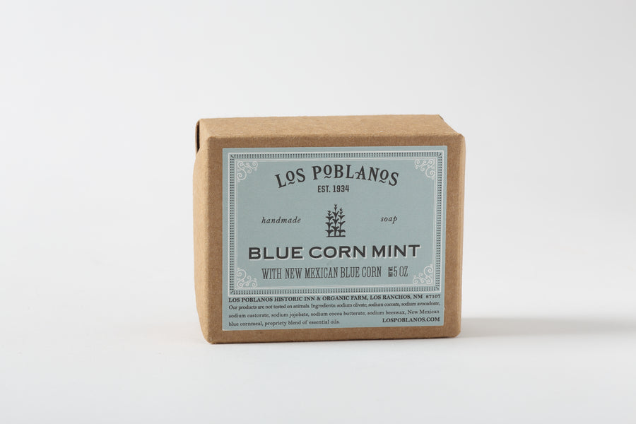 Los Poblanos bar soap Blue Corn Mint
