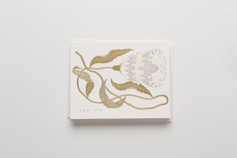 Marsha Robinson I Love You Greeting Card light background