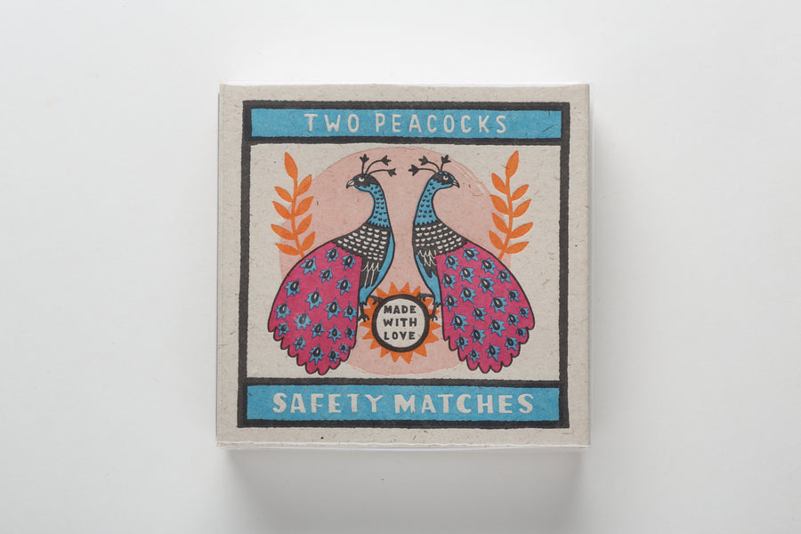 Two Peacocks Matchbox