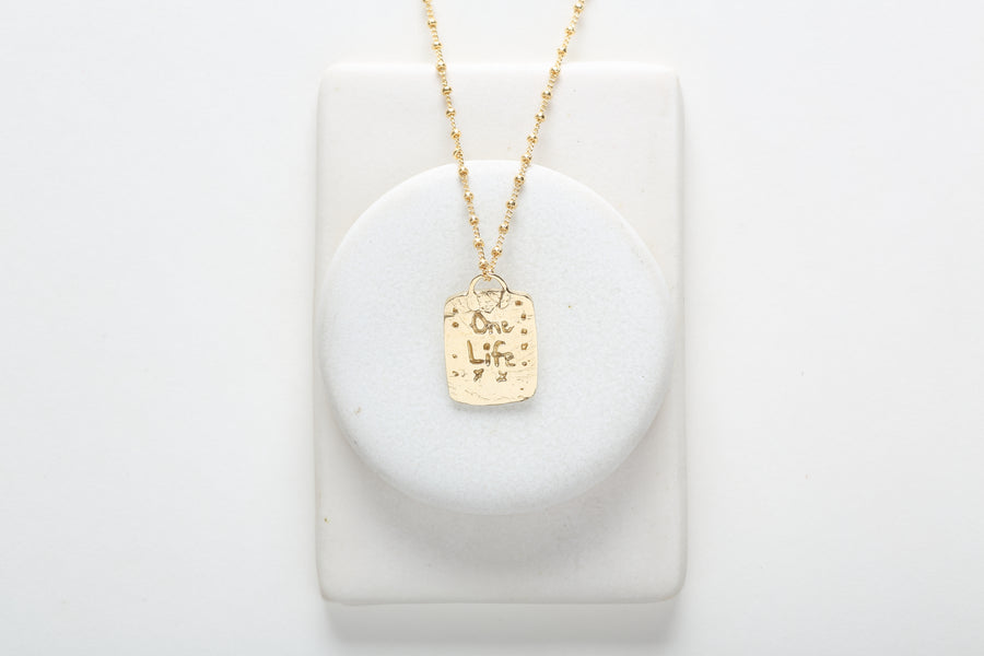 Melissa de la Fuente one life Necklace back