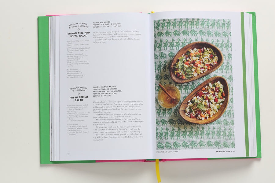 The Mexican Vegetarian Cookbook inside