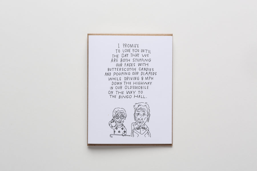 I Promise to Love You Forever Greeting/Note Card