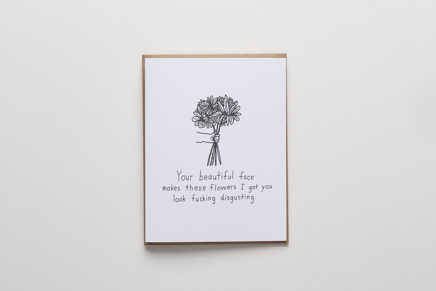 Your Beautiful Face Note Card