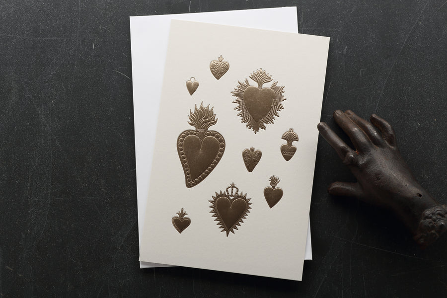 Noat Heart Milagros Greeting Card