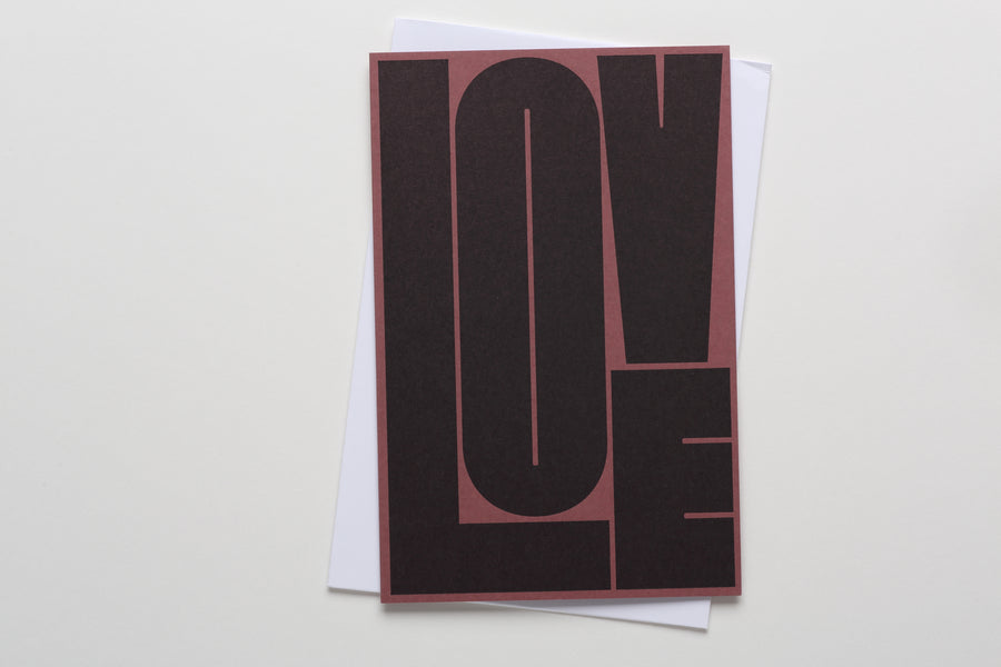 Noat Big Love Greeting Card rose hip