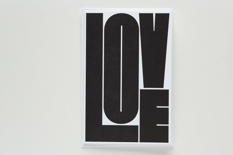 Noat Big Love Greeting Card white