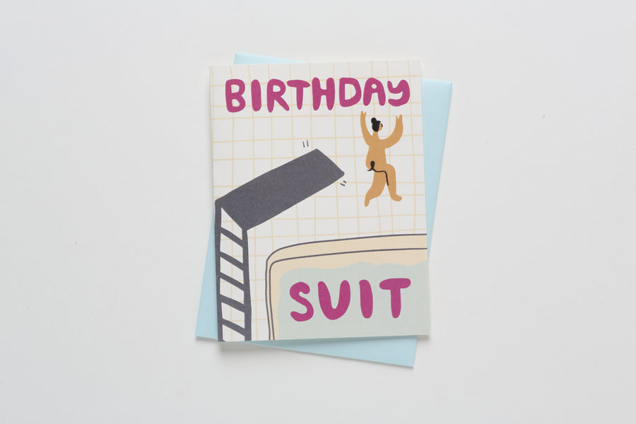Birthday Suit Note Card