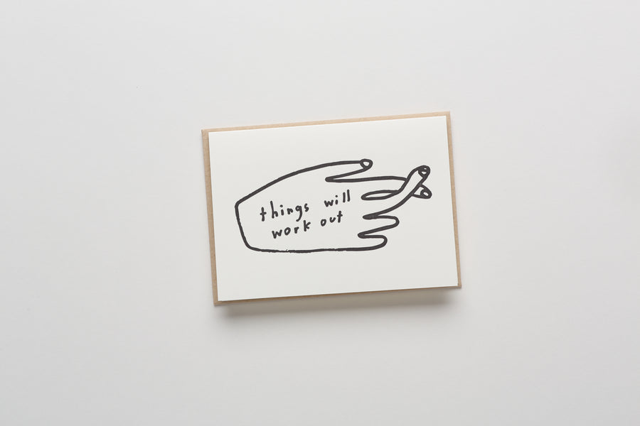 Things Will Work Out Greeting Card light background