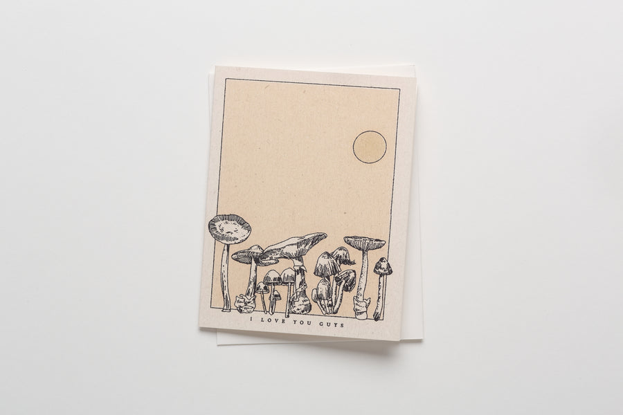 I Love You Guys (Mushrooms) Greeting Card