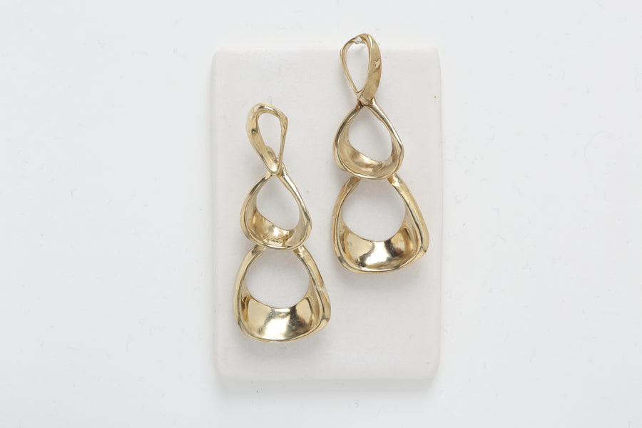Renee Frances Brass Tres Earrings