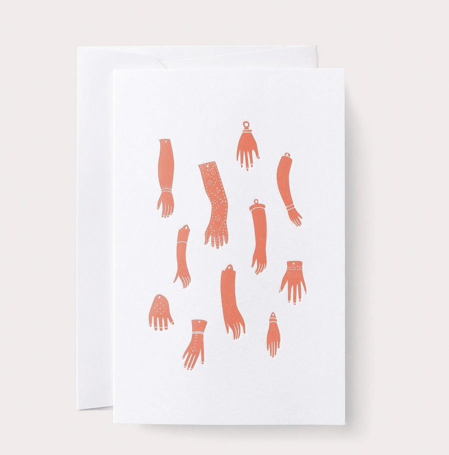 Arm Milagros Note Card Rose
