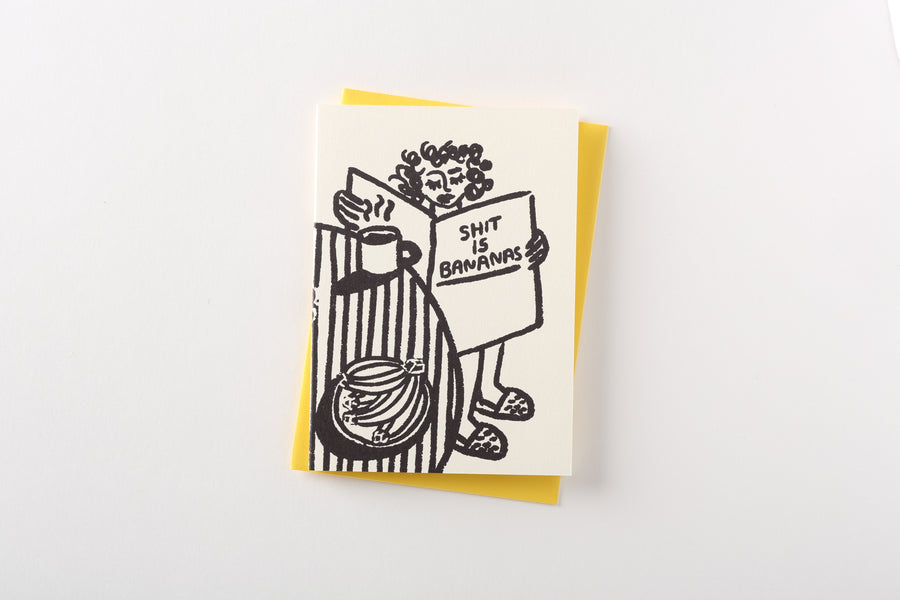Shit is Bananas Note Card