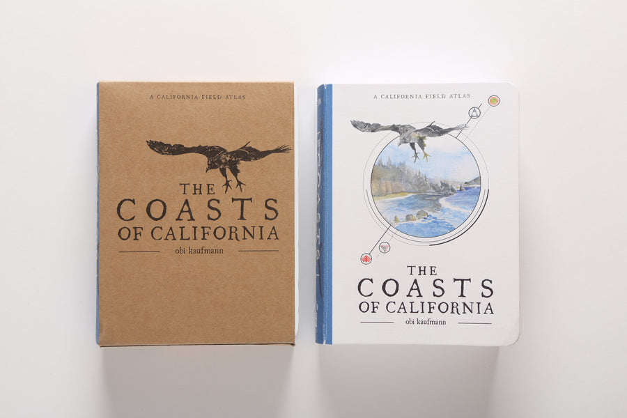 The Coasts of California cover with jacket left and without jacket right