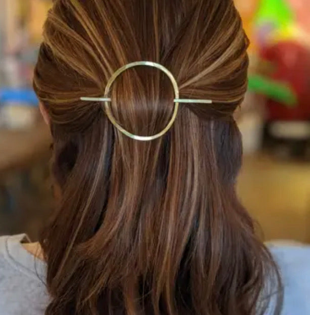 Hair Bun Holder in hair