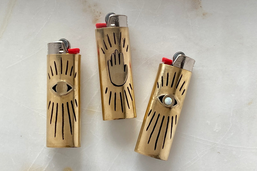 Brass Lighter Case by Therese Kuempel